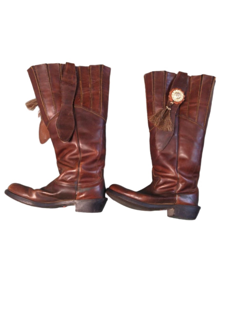 Vintage Durango Western Mule Ear Tall Slouch Boots - Men’s 9 / Women's 11 - Picture 2 of 16